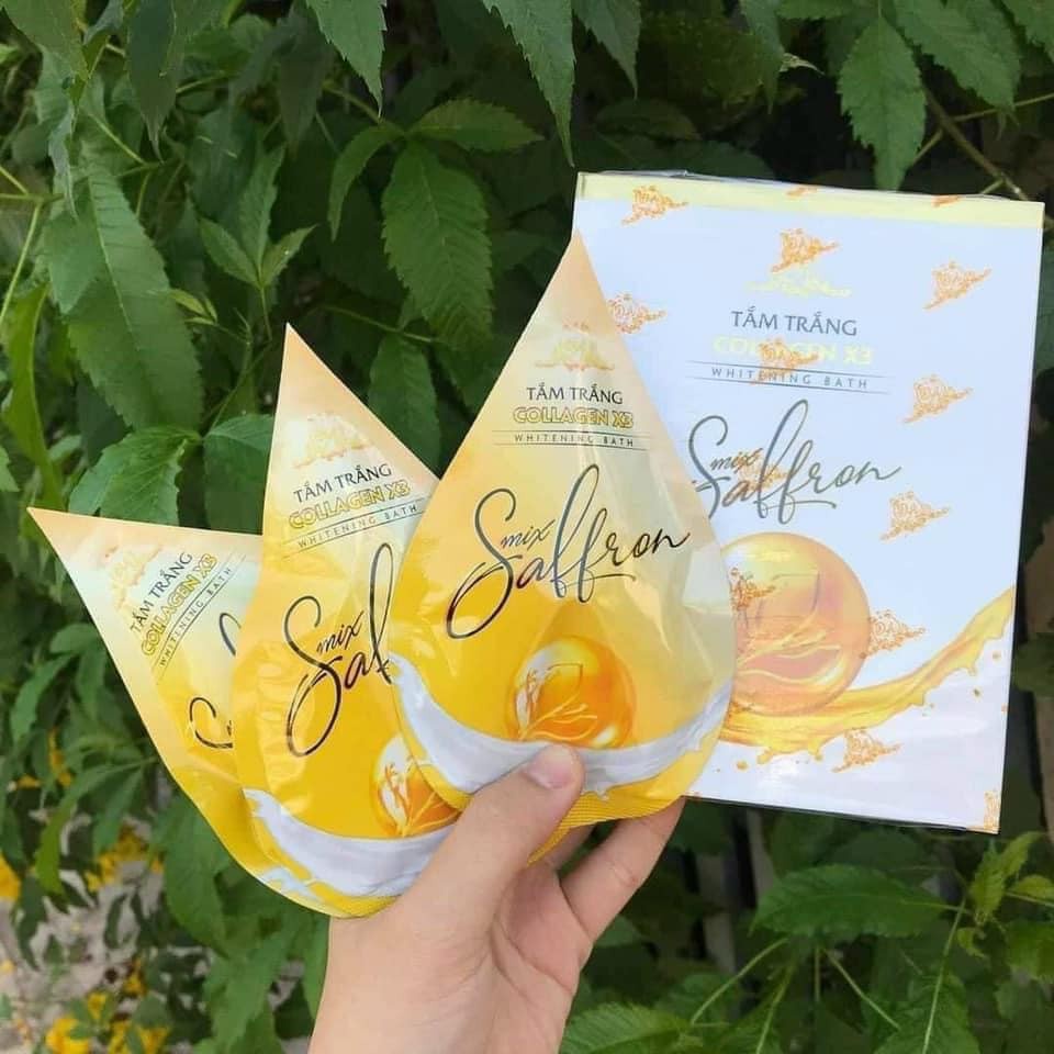 Tắm trắng Mix Saffron Collagen X3 Luxury - Tắm trắng Colagen X3 - Mỹ Phẩm Đông Anh