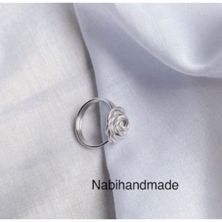 nhẫn handmade uốn hình hoa hồng