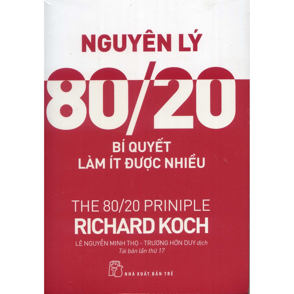 (Sách Thật) Nguyên Lý 80/20 Bí Quyết Làm Ít Được Nhiều (TB) | BigBuy360 - bigbuy360.vn