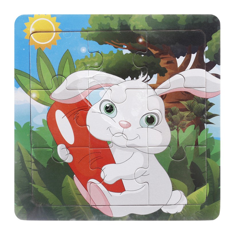 Combo 5 Tranh Ghép Gỗ Thông Minh 9 Mảnh Puzzle - Ghép 9 Mảnh Bằng Gỗ Montessori, Harison, Glenn Doman, highscope cho bé