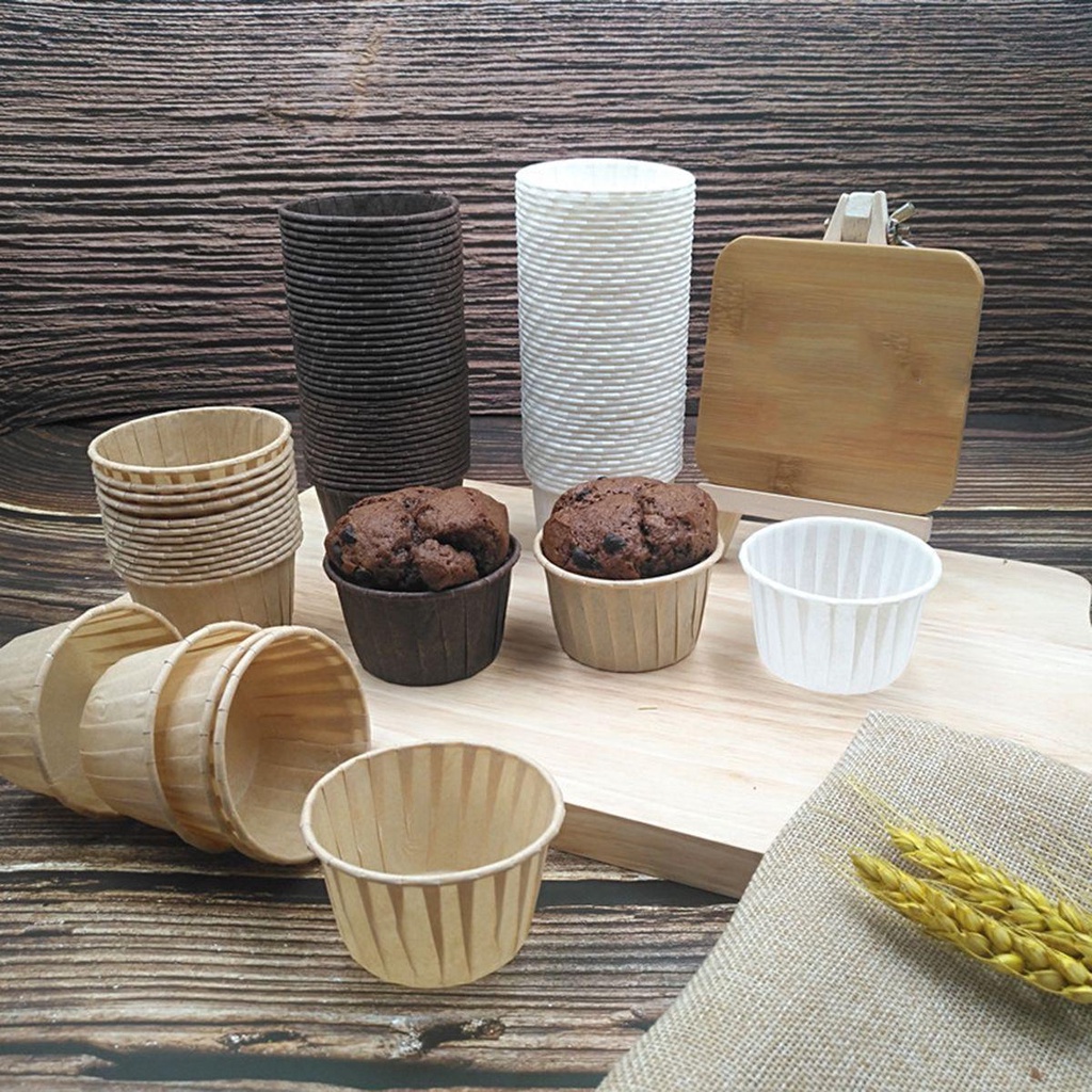 Set 50 Cốc Giấy Đựng Bánh Cupcake