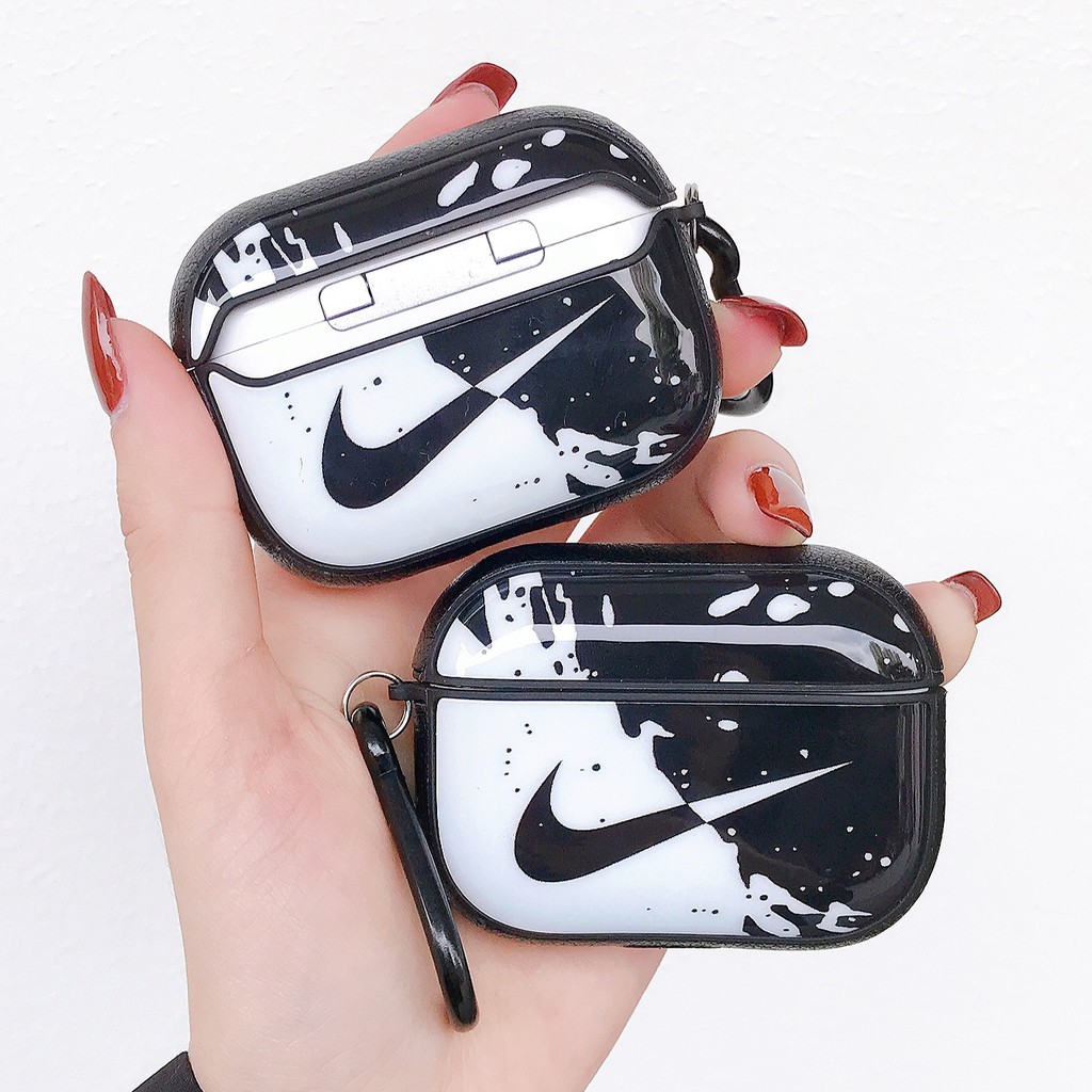 Vỏ Bảo Vệ Hộp Sạc Tai Nghe Airpods Pro Mềm Kèm Móc Tiện Dụng