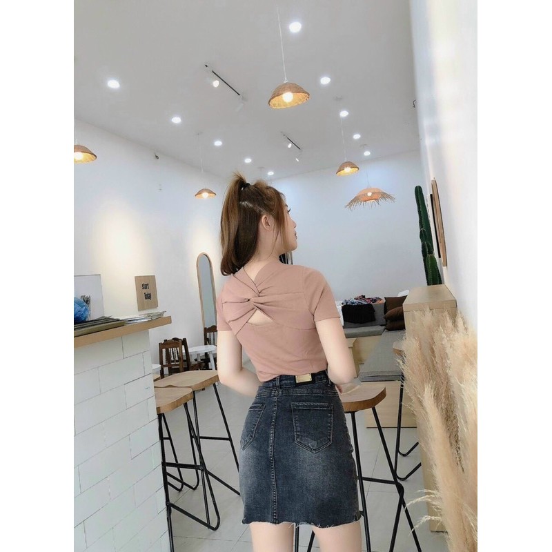 ÁO THUN CỘC XOẮN LƯNG MS90168