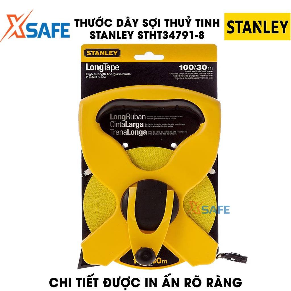 Thước dây sợi thủy tinh STANLEY lưỡi sợi thuỷ tinh mềm dẻo Thước sợi thuỷ tinh Stanley thiết kế nhỏ gọn linh hoạt