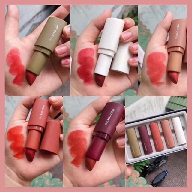 Set 5 son sáp lì HoldLive Mousse Velvet Lipstick | BigBuy360 - bigbuy360.vn