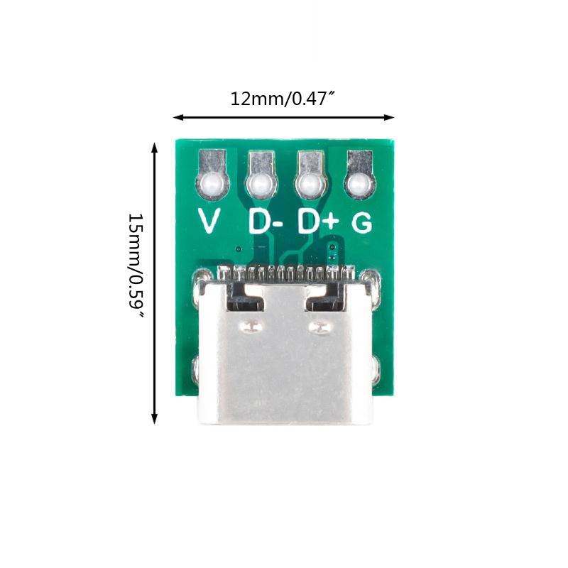 Bộ Chuyển Đổi Cáp Sạc Nhanh USB 3.1 Type-C 16 Pin Female Cho Dây Cáp Truyền Dữ Liệu