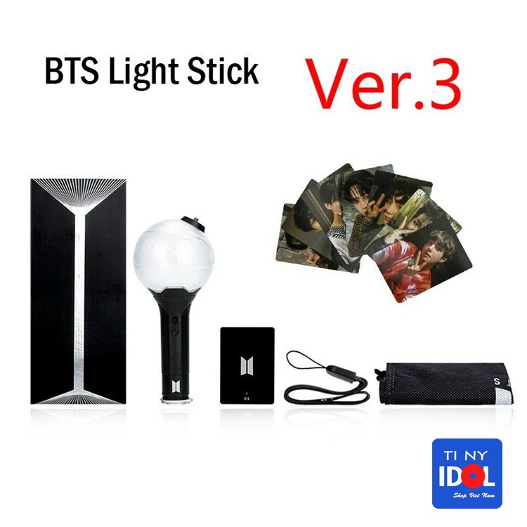 ARMY Bomb Lightstick BTS Korea Official Ver 3 Kpop- Gậy cổ vũ phát sáng bluetooth bằng app