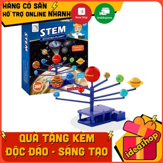 Bộ lắp ráp hệ mặt trời xoay có đèn chiếu hình đồ chơi cho bé