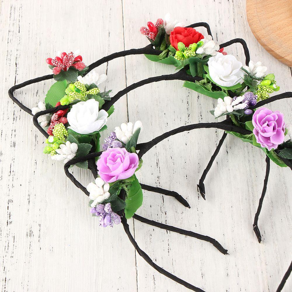 Băng Đô Cài Tóc Màu Ngà Dễ Thương Cho Cô Dâu