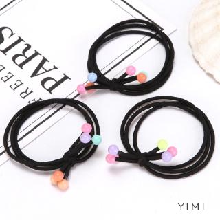 ???Yimi?Dây Cột Tóc Màu Đen Phong Cách Hàn Quốc Thời Trang Cho Nữ