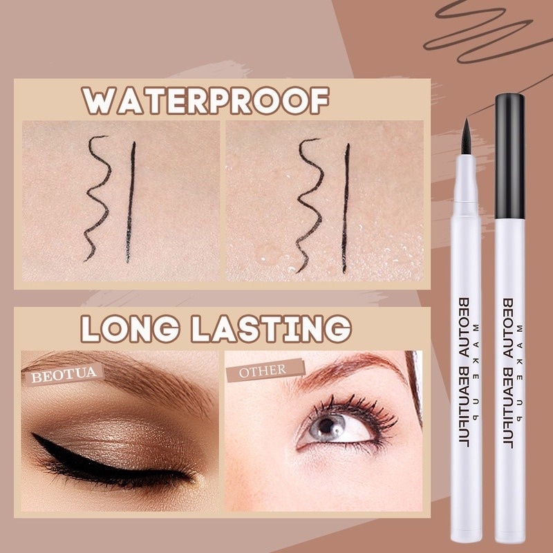 Bút Kẻ Mắt 3 Màu Nhanh Khô Chống Thấm Nước Không Nhòe Lâu Trôi Tự Nhiên