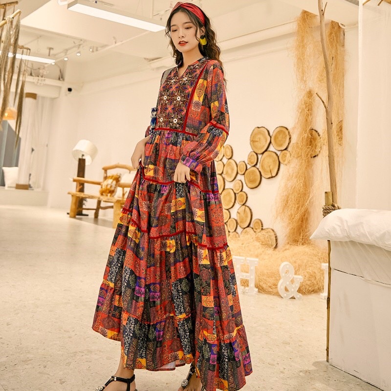 Váy Thêu Limited Boho Siêu Sang