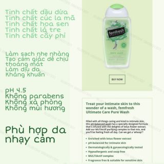 Dung dịch femfresh pH4.5