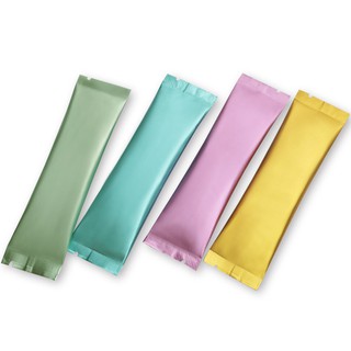 200 chiếc bột cà phê Túi đóng gói nhỏ Màu lá nhôm gia vị Bột đường Túi giữ nhiệt Bao bì có vết rách
