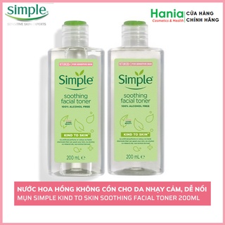 Nước hoa hồng simple toner soothing facial