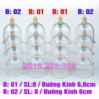 [GIÁ XƯỞNG LOẠI 1] Bộ giác hơi chân không 32 cốc không dùng lửa.