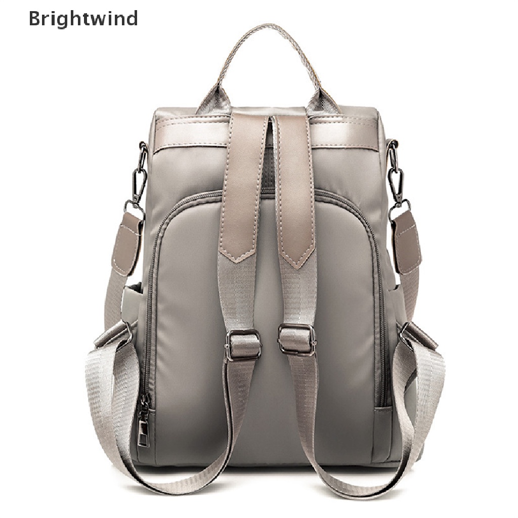 [Brightwind] Women's Portable Anti-theft Travel Backpack Girls Nylon Lager Capacity Schoolbag Hot Sell
