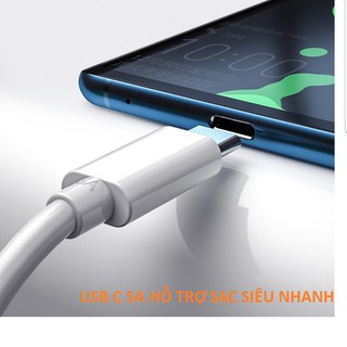 Cáp sạc nhanh 5A giao diện micro USB/Type-C