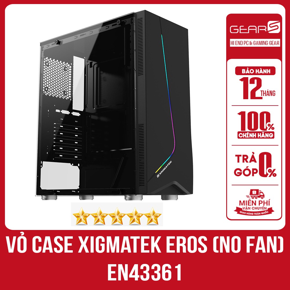 Vỏ case XIGMATEK EROS (EN43361)-RGB STRIP, GAMING ATX | WebRaoVat - webraovat.net.vn