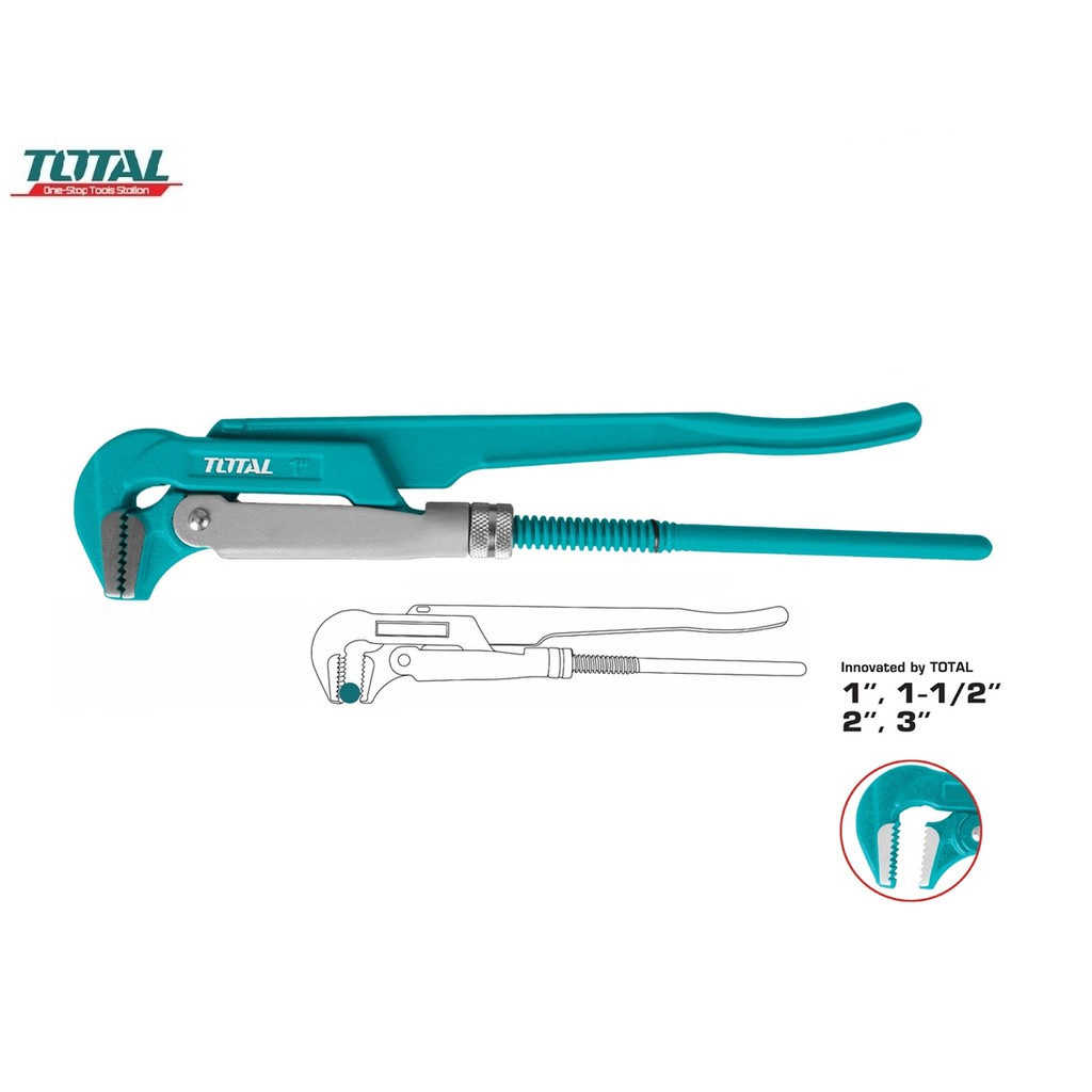 TOTAL - THT172021 MỎ LẾT 90° THEO CÔNG NGHIỆP NẶNG CỦA THỤY ĐIỂN 2&quot;/51MM