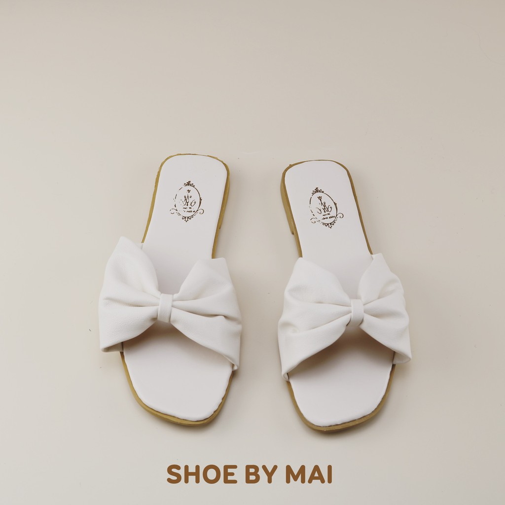 Dép nữ thắt nơ cực xinh M402 SHOEBYMAI