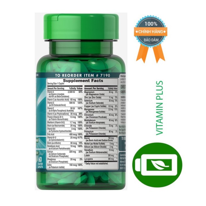 Vitamin và Khoáng chất tổng hợp cho người 50t ABC Plus Senior MultiVitamin 60 viên | BigBuy360 - bigbuy360.vn