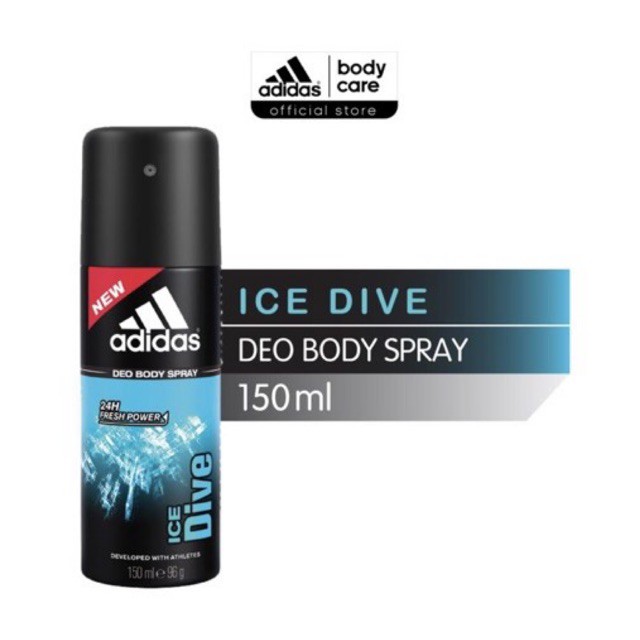 (Hàng Mới Về) Xịt Khử Mùi Cơ Thể Hiệu Adidas Ice Dive 150ml