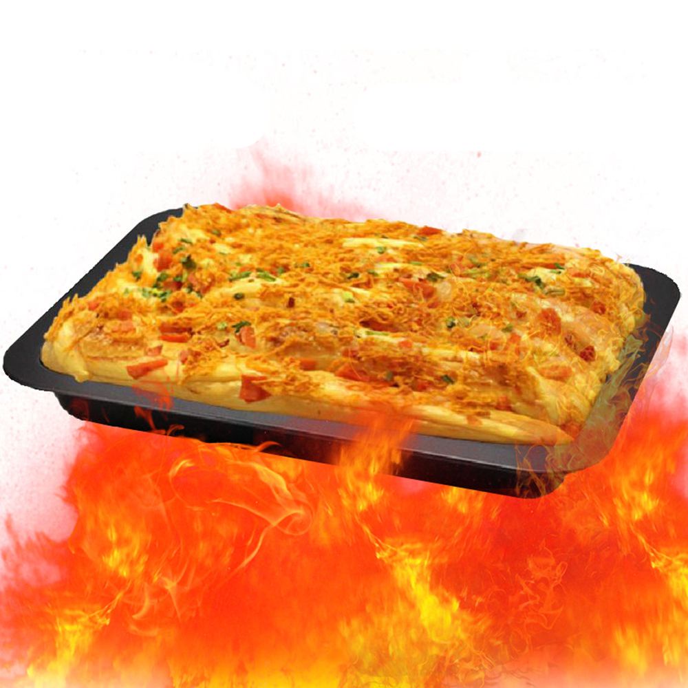 Khay Nướng Bánh Pizza Hình Chữ Nhật Bằng Thép Carbon Không Dính Nhiều Màu Sắc