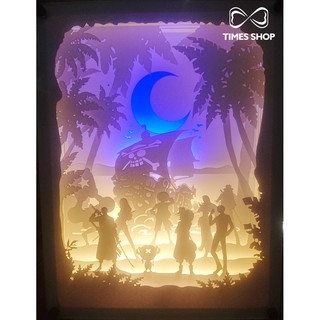 Đèn trang trí 3D - Fan box - One Piece