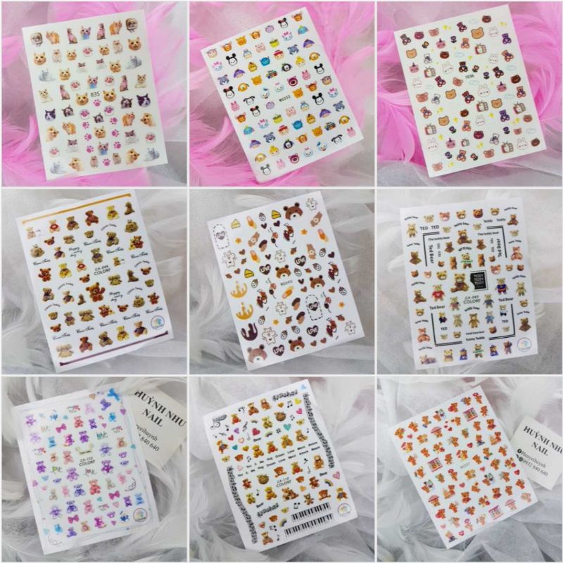 STICKER NAIL DÁN MÓNG-HOẠT HÌNH Link 1