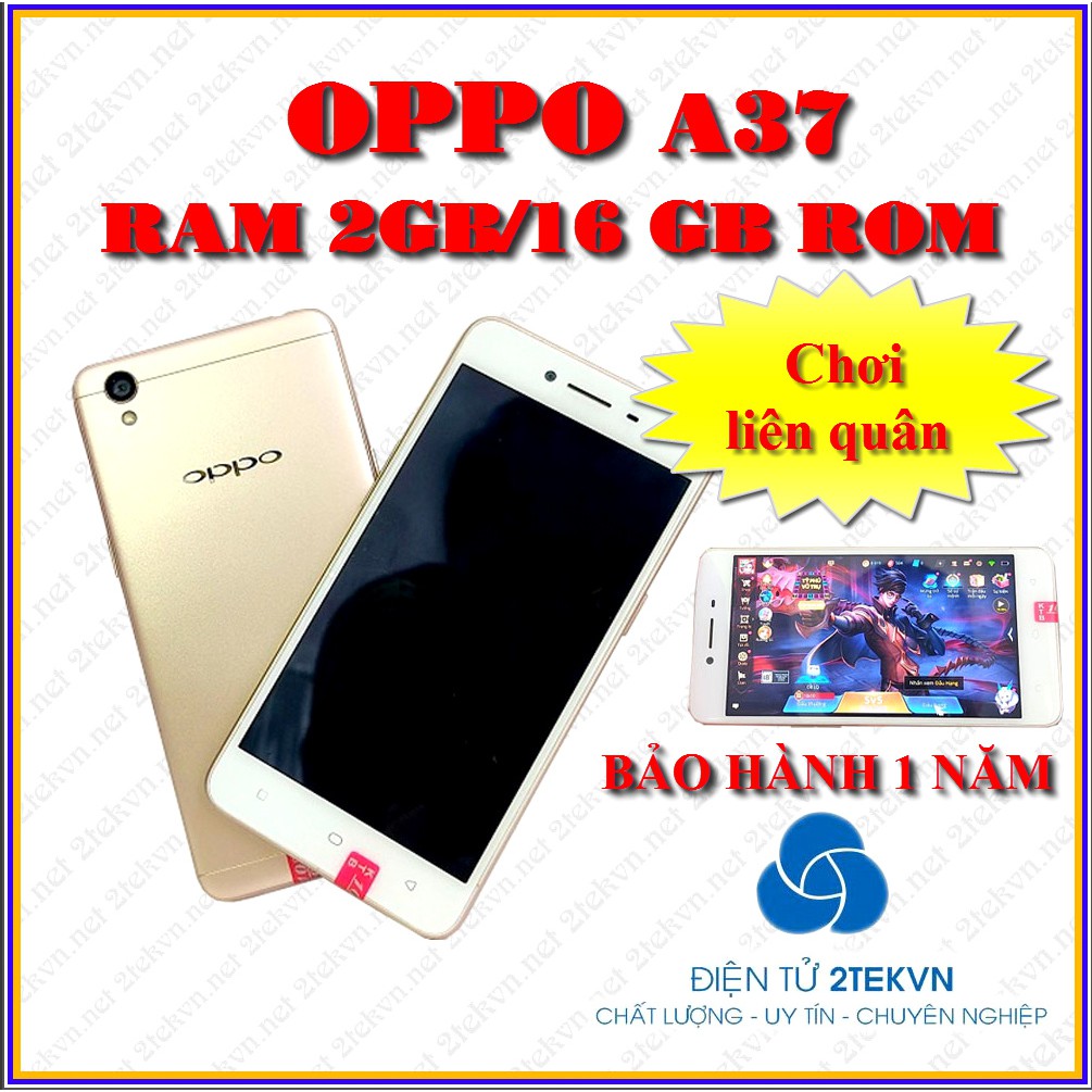Điện thoại cảm ứng giá rẻ OPPO A37 - ROM 16GB/RAM 2GB