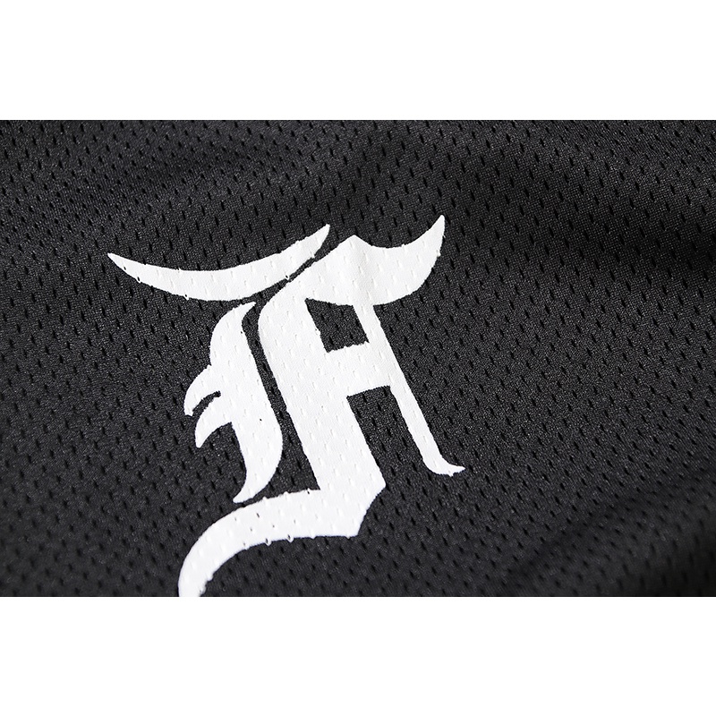 * * * Áo Thun Ngắn Tay Dáng Rộng In Chữ FEAR OF GOD FOG mainline Phong Cách Đường Phố Cho Nam Và Nữ