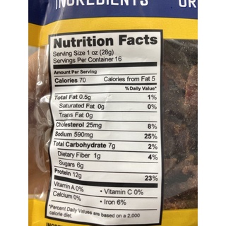 [CHUẨN MỸ] Bò khô beef jerky Pacific Gold