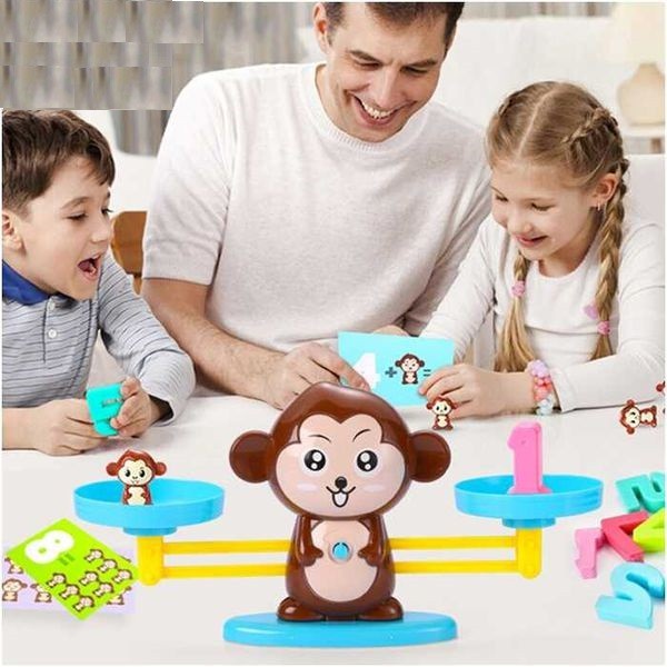 Đồ chơi khỉ cân bằng toán học loại lớn giúp phát triển tư duy cho bé, đồ chơi trí tuệ giáo dục sớm cho trẻ
