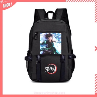 Balo nam nữ in hình Demon Slayer Kimetsu no Yaiba ( Kamado Nezuko, Kamado Tanjiro) cặp sách đi học