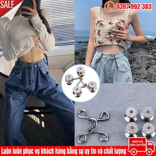 Ghim Cài Điều Chỉnh Lưng Quần Thu Nhỏ Eo Tiện Dụng Hình Hoa Cúc Thời Trang