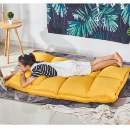 Ghế sofa lười tatami gấp đôi căn hộ nhỏ màu đỏ ròng ban công phòng ngủ đơn trên mặt đất Giường đa năng ..