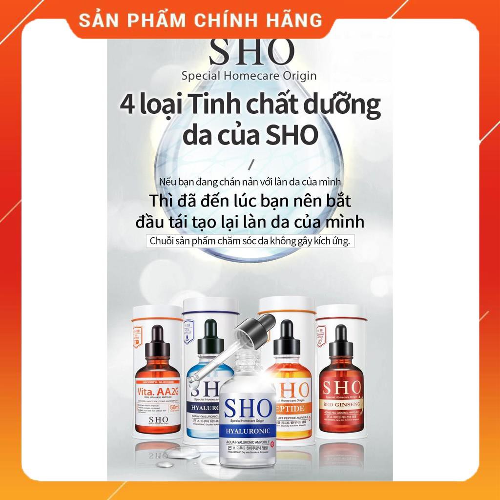 Tinh chất dưỡng da sáng mịn cấp ẩm dưỡng mềm da trắng hồng đàn hồi chống nhăn da SHO Hyaluronic Aqua Hyaluronic Ampoule,