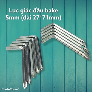 Lục giác đầu bake 5mm (dài 27*71mm,5 Ly)