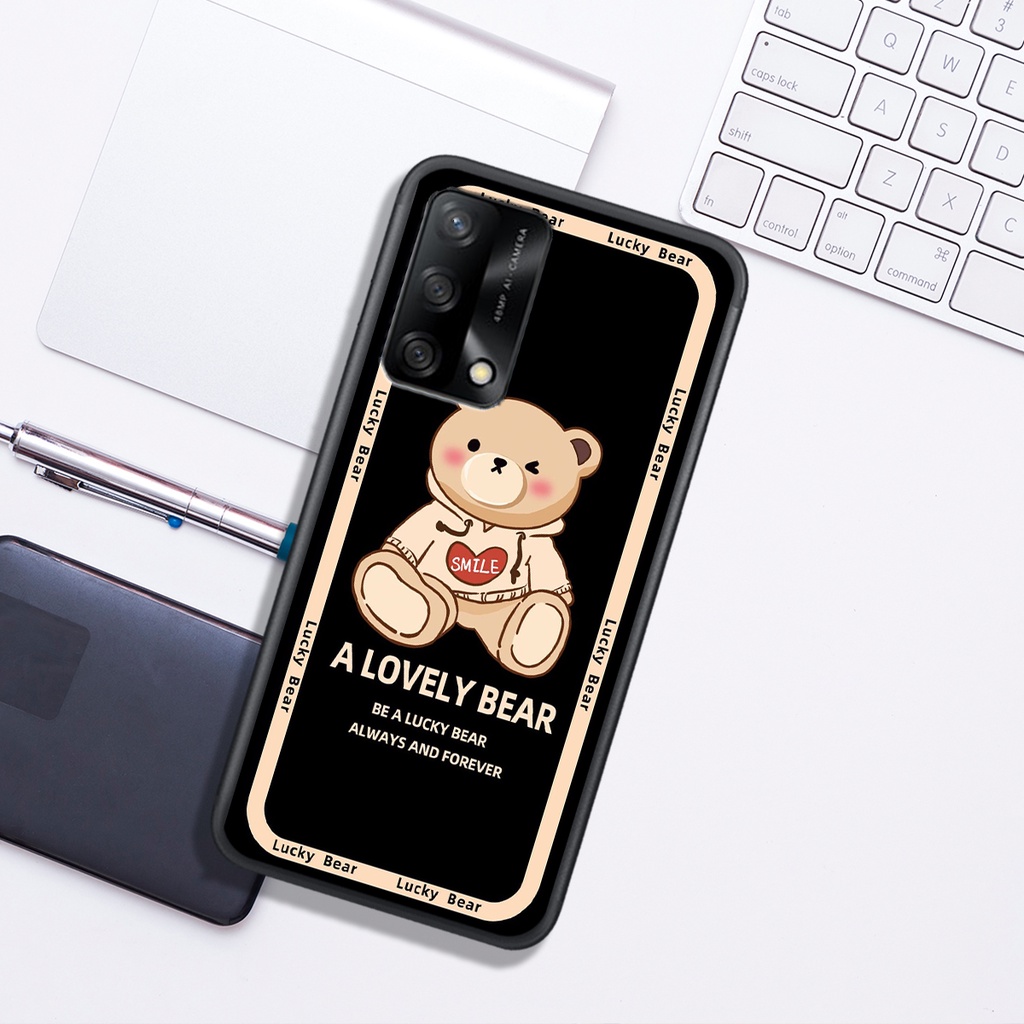 Ốp Lưng Oppo A54 4G - A54 5G - A55 4G - A55 5G , In Hình "Lovely Bear". Đẹp, Bền, Màu Sắc Bắt Mắt.