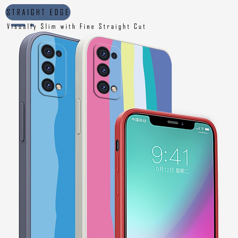 Xiaomi Mi 8 9 10 Pro Lite 11 Ốp Lưng Điện Thoại vỏ Bảy màu sọc dọc TPU