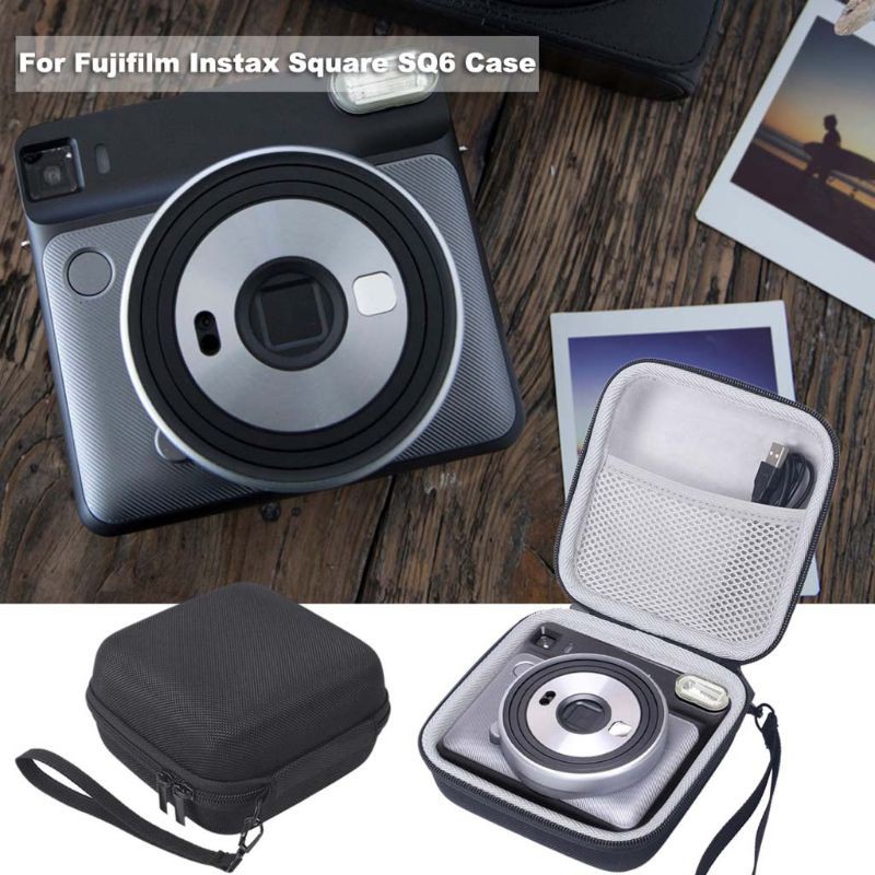 KOK Carrying Bag Storage Box Protective Case Shell Portable Travel Shockproof for Fujifilm Instax Square SQ6 Camera