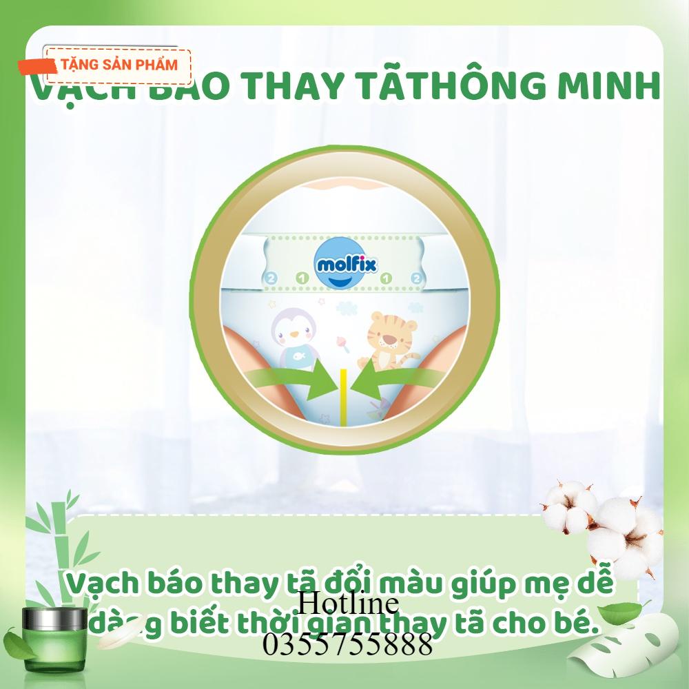 Tã/bỉm dán Molfix Thiên nhiên Jumbo L (9kg - 13kg) - Gói 42+6 miếng