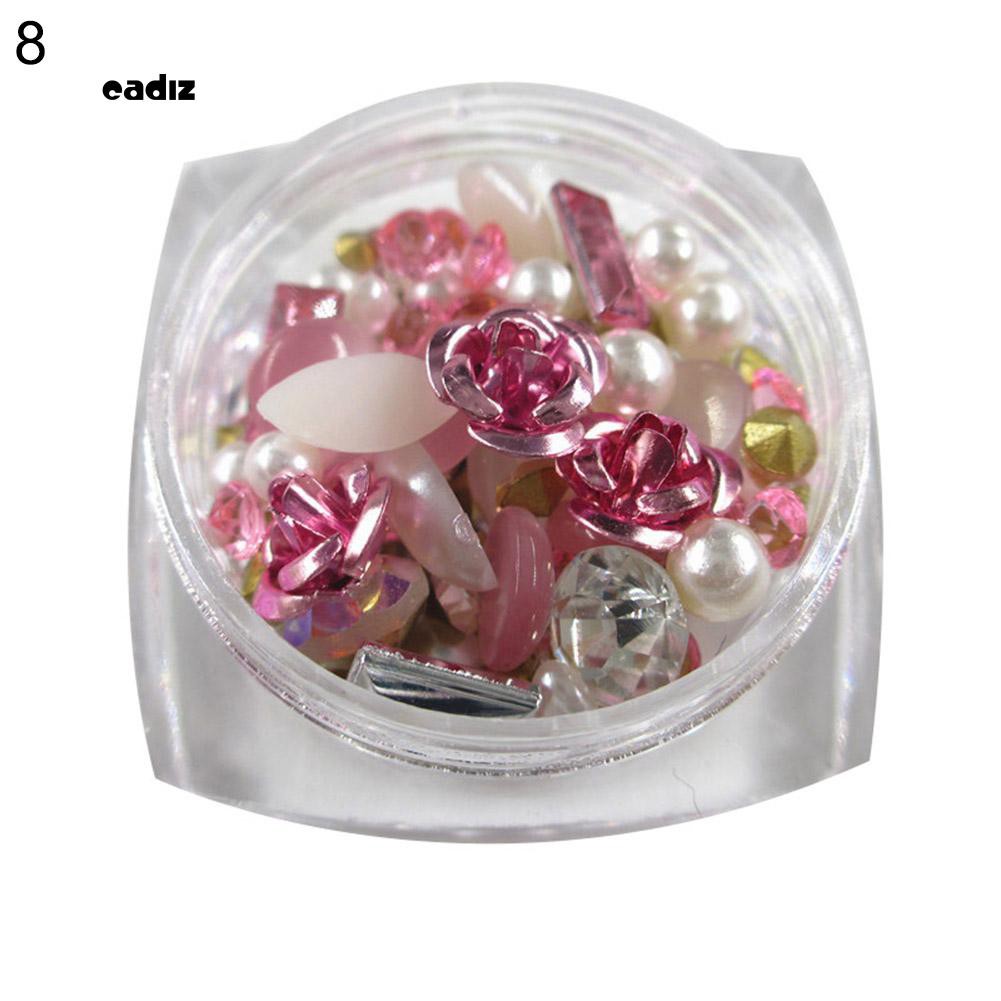 [Hàng mới về] Hộp phụ kiện trang trí móng tay nghệ thuật lấp lánh nổi bật