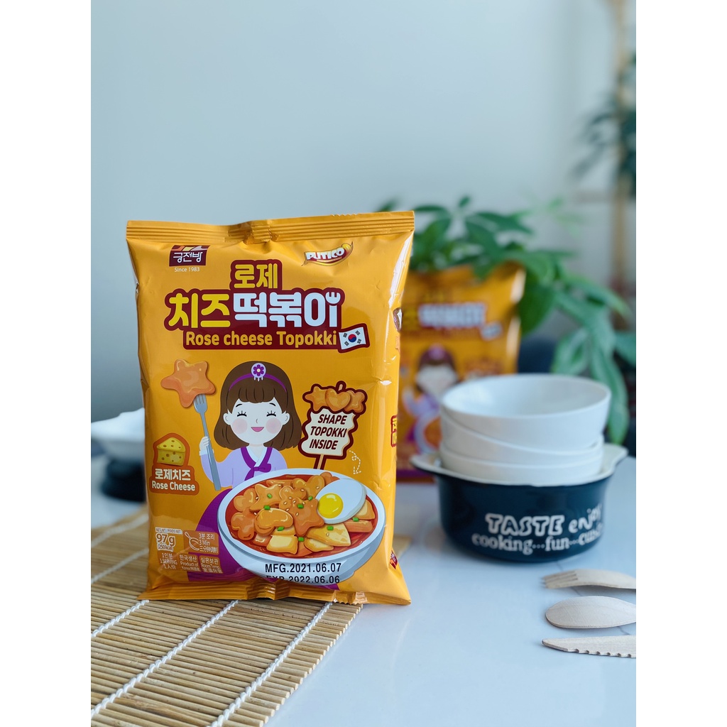 Bánh Gạo Hàn Quốc Hoa Sao Tim Tokbokki Đáng Yêu Nhiều Vị (date mới)