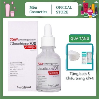 Serum trắng da 7day whitening program glutathione 700 V-ample
