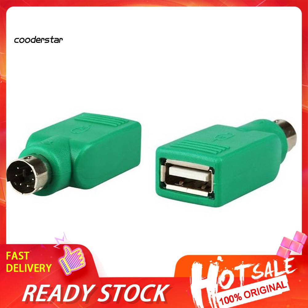 Set 2 Đầu Chuyển Đổi Usb Female Sang Male Cho Ps2