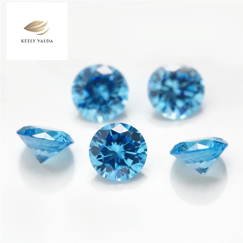 Sỉ Đá Cubic Zirconia  loại 5A Xanh Dương - Kim cương nhân tạo Siêu Cứng Thụy Sỹ