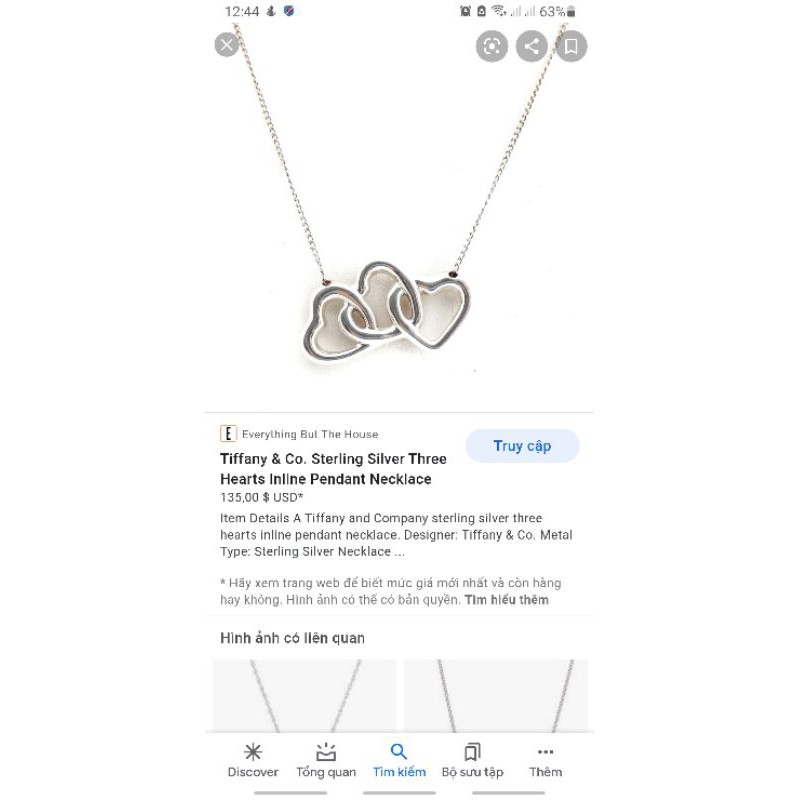 Vòng cổ Tiffany&Co