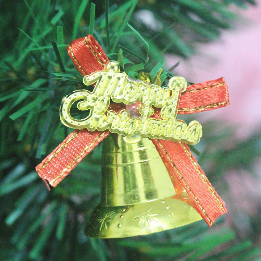 YIYU Bộ 9 Chuông Nhựa Trang Trí Cây Thông Giáng Sinh Năm Mới